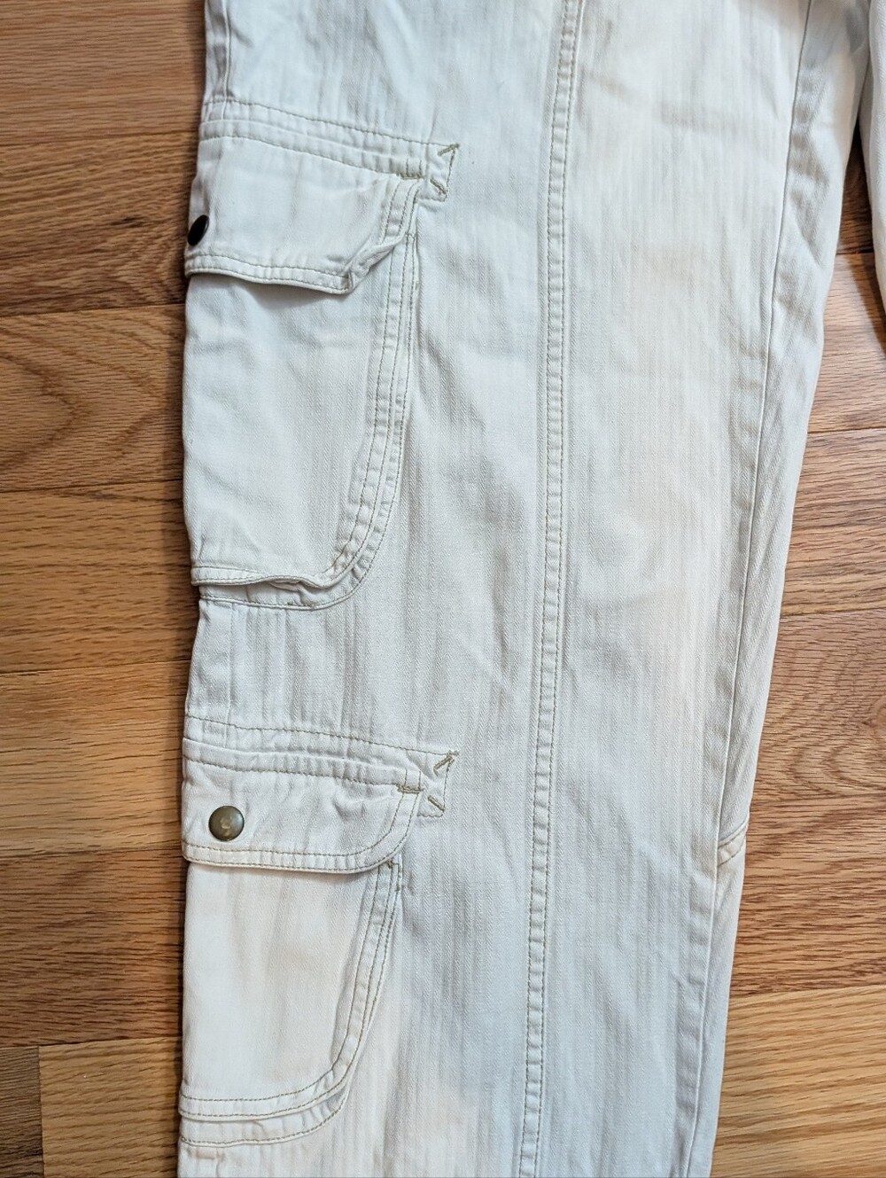 We The Free Tahiti Pull-On Cargo Pants in Tofu White Size Medium Y2K - Picture 5 of 16